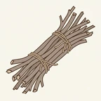 Cành cây, tấm gỗ với lượng ít